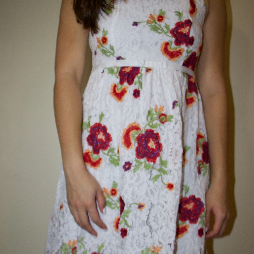 White Flower Dress